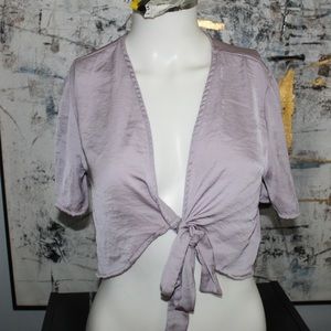 Lavender bow crop top💜😈